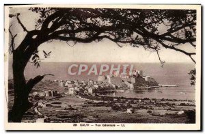 Postcard Old Calvi General view