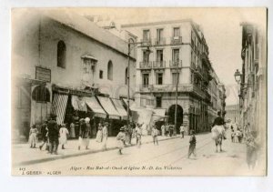 401182 Algeria Bab-el-oued street ADVERTISING Vintage postcard