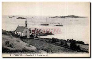 Postcard Old Paimpol Chapel of the Trinity Yacht