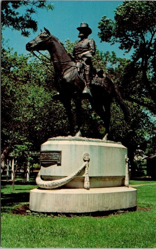 General Mcpherson Statue Memorial Park Mcpherson Kansas 67460 Civil War Postcard 