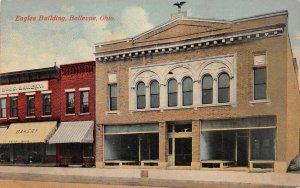 LPS15 Bellevue Ohio OH Postcard Eagles Building