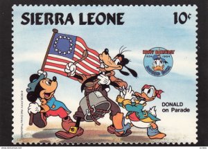 DISNEY , Sierra Leone Stamp PC , 80-90s