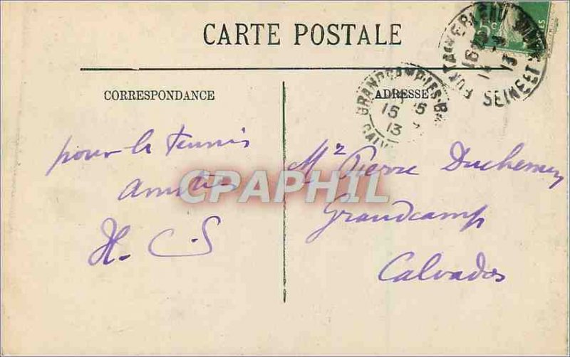 Old Postcard Fontainebleau Chateau Le Parterre