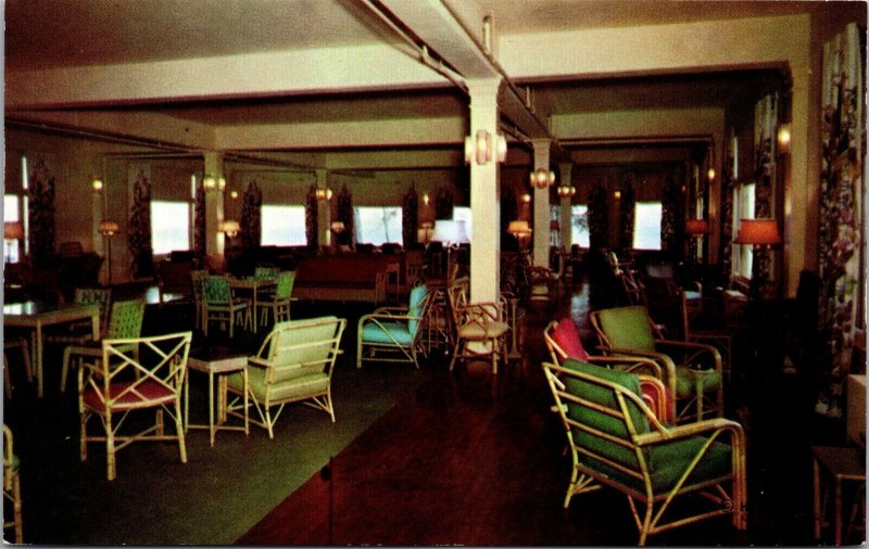 Postcard Lake Hotel Lounge North Shore of Yellowstone Lake National Park~1612