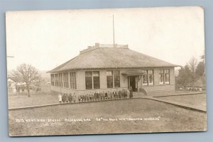 ROSEBURG OR WEST SIDE SCHOOL ANTIQUE REAL PHOTO POSTCARD RPPC