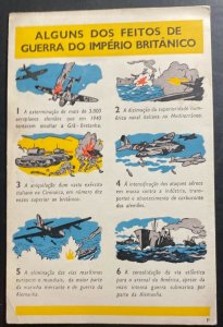 Mint Portugal Patriotic Advertising Postcard Pro British Air Force RAF WWII