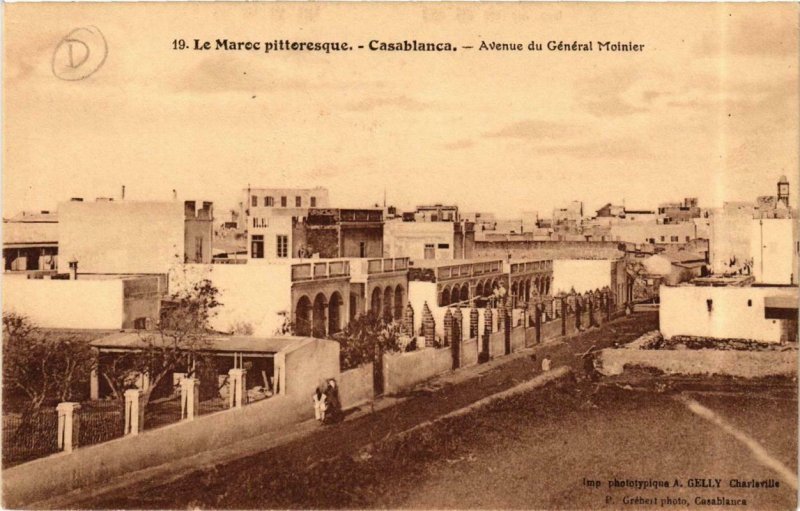 CPA AK CASABLANCA Avenue du General Moinier MAROC (689754)