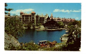 NY - Catskills, Mohonk Lake. Lake Mohonk Mountain House