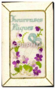 Old Postcard Fantasy Flowers Toil?e