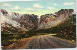 postcard Colorado Cliffs of Mt. Evans from Mt. Evans Road Near Summit Lake