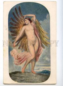 244950 Iris NUDE Winged ANGEL by J. MANES Vintage color PC