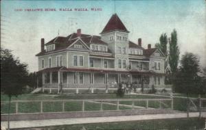 Walla Walla WA Odd Fellows Home c1910 Postcard