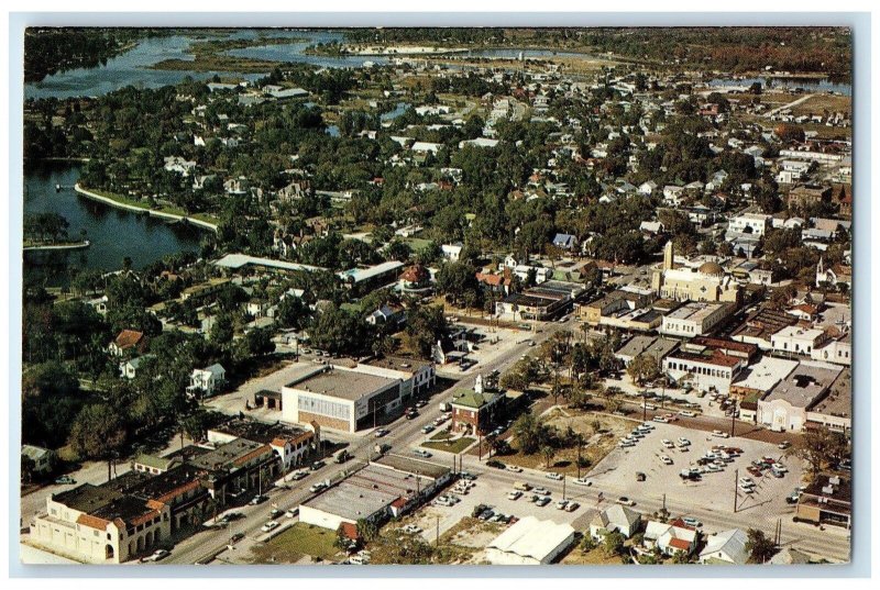 c1960's Aerial View Of Unique Beauty Spots On Tarpon Springs Florida FL Postcard