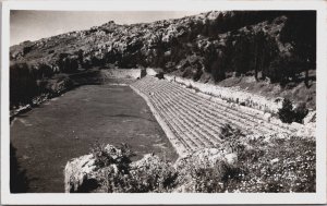 Greece Delphi Stadium Vintage RPPC  C171