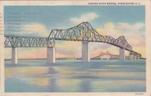 South Carolina Charleston Cooper River Bridge 1938 Curteich