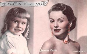 Then and Now, Jeanne Crain Actor, Movie Star Mutoscope Unused 