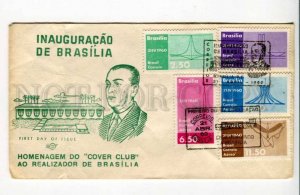 293749 BRAZIL 1960 year inauguration First Day COVER
