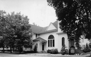 J83/ Toluca Illinois RPPC Postcard c1940s Christian Church Building  45