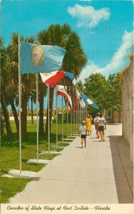 FL, Fort Desoto, Florida, Corridor of State Flags, Sun News 