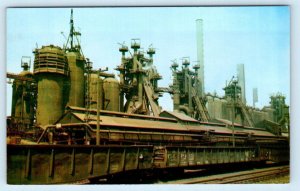 PITTSBURGH, PA ~ Blast Furnace JONES & LAUGHLIN STEEL COMPANY 1950s-60s Postcard