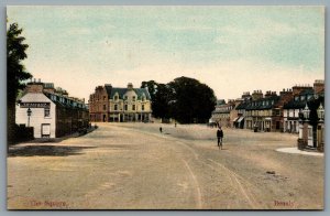 Postcard Inverness Scotland c1910s Beauly The Square Hand Tinted Merchant Store