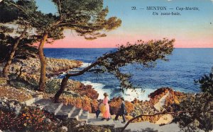 France Menton Cap Martin Un Sous Bois vintage postcard