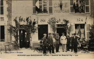 CPA ROMAGNE-sous-MONTFAUCON - Souvenir de Memorial Day en 1930 (116380)