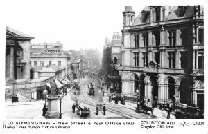 BR74357 old birmingham new street and post office real photo chariot   uk