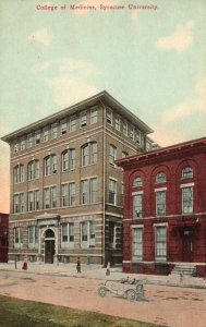 Vintage Postcard College of Medicine Building Syracuse University New York NY