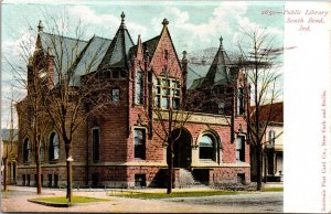 Postcard Public Library in South Bend, Indiana~138664