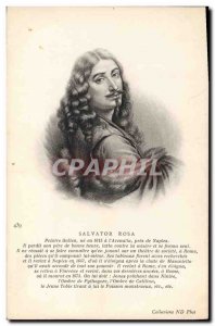 Postcard Old Italian painter Salvator Rosa