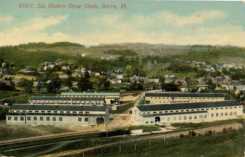 VT - Barre.  Six Modern Stone Sheds (Quarry)  