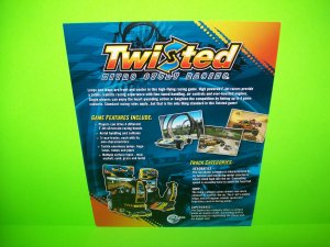 TWISTED Nitro Stunt Cycle Original NOS Video Arcade Game Sales Flyer Vintage