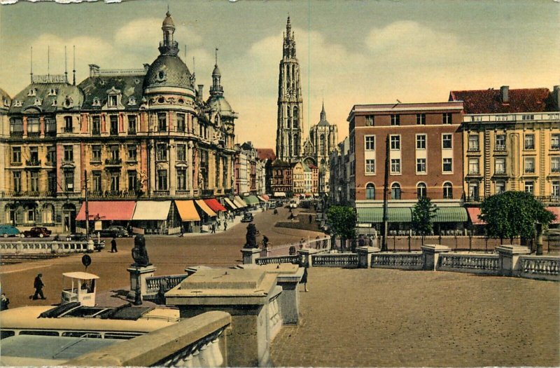 Set of 7 postcards Antwerp Belgium