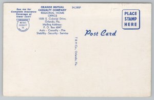 Orlando Florida~Grange Mutual Casualty Company~Vintage Postcard 