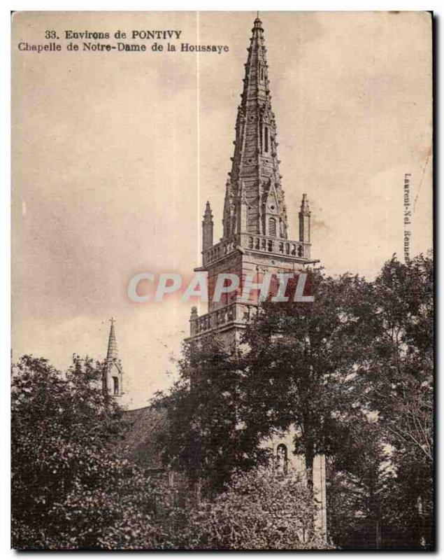 Old Postcard Around Pontivy Norte Dame Chapelle de la Houssaye