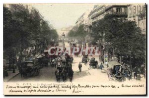 Postcard Old Paris Boulevard Montmartre