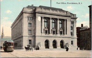 Postcard RI Providence - Post Office