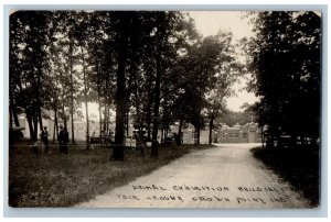 Crown Point Indiana RPPC Photo Postcard Animal Exhibition Buildings Fair Ground