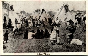 Postcard Scene at an Indian Village~138892