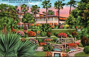 Florida Ormond Beach Winter Residence Of Mr John D Rockefeller 1937
