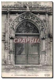 Longjumeau - Gate of the Church - Old Postcard