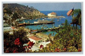 Vintage 1960's Postcard Boats Ships Avalon Bay Santa Catalina Island California