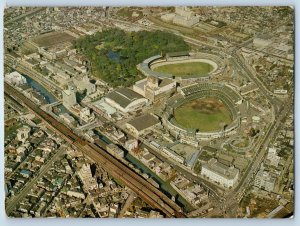Tokyo Kanto Japan Postcard Korakuen Sports Center Baseball Stadium c1950's