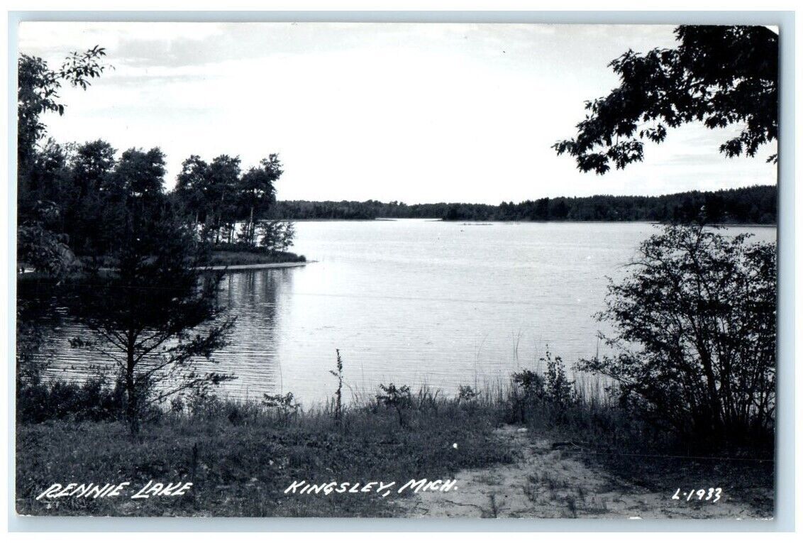 c1940's Rennie Lake View Kingsley Michigan MI RPPC Photo Unposted