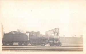 Boston Massachusetts NY Train Engine 1596 Real Photo Vintage Postcard AA35433