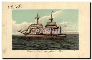 Postcard Old Toris Mats Sea Boat is Full