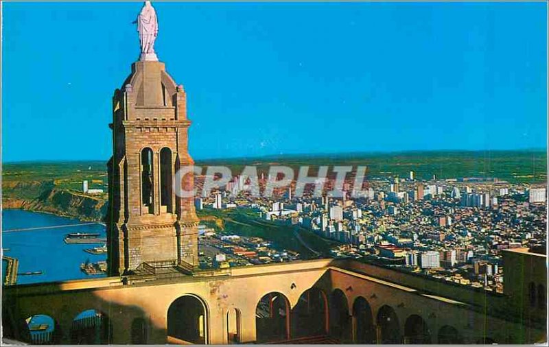 Modern Postcard Oran Vue Generale of the Church of Santa Cruz