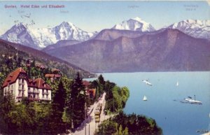 GUNTEN SWITZERLAND HOTEL EDEN UND ELISABETH 1927