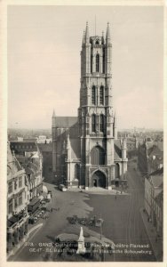 Belgium Ghent Gand Cathedrale Saint Bavon Vintage RPPC 03.53